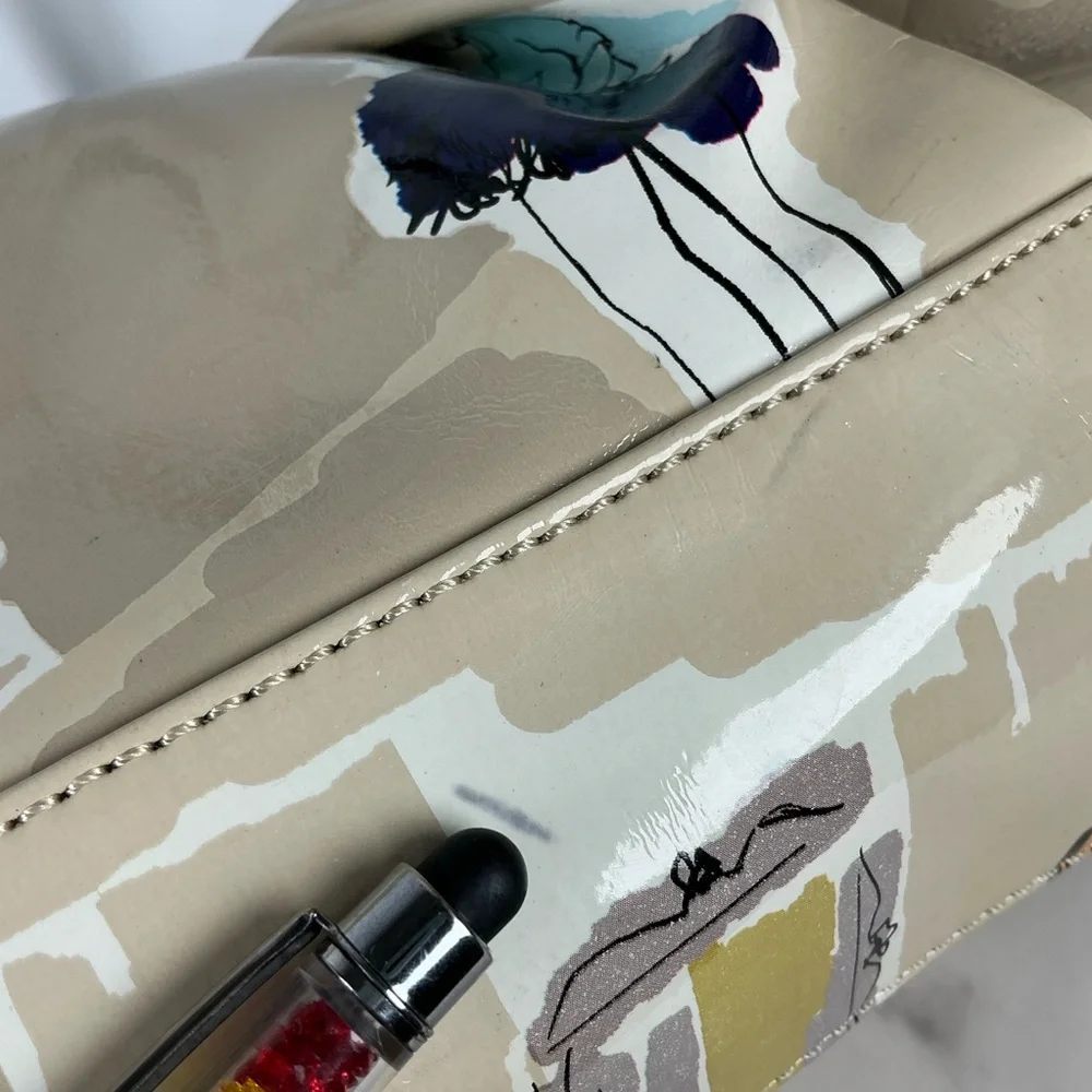 Kate Spade RARE‎ Garance Doré Collection Clutch Hand Shoulder Bag Kisslock Uniqu - Picture 14 of 15